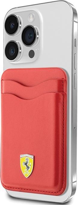 Produktbild Ferrari Wallet Card Slot FEWCMRSIR czerwony/red MagSafe Leather 2023 Collection