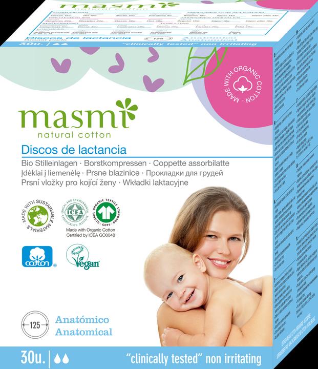 Actual product image Masmi Organic nursing pads (30 x)