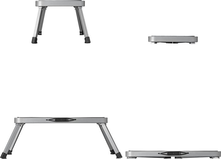 Image du produit ProPlus Einzeltrittstufe klappbar für Werkstatt, Haushalt, Wohnwagen oder Wohnmobil (Escabeau, 50 cm)