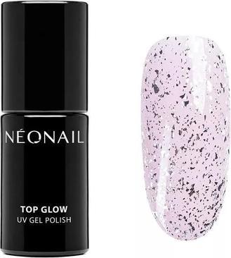 Produktbild Neonail UV Nagellack Top Coat Gel UV Top Glow Silver Flakes 7.2ml (Top Glow Silver Flakes, UV-Gel Lack)