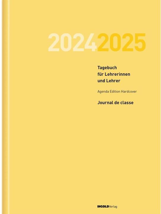 Produktbild Ingold-Biwa Tagesagenda Edition Hardcover 2024-2025, Gelb (23 x 30.5 cm)