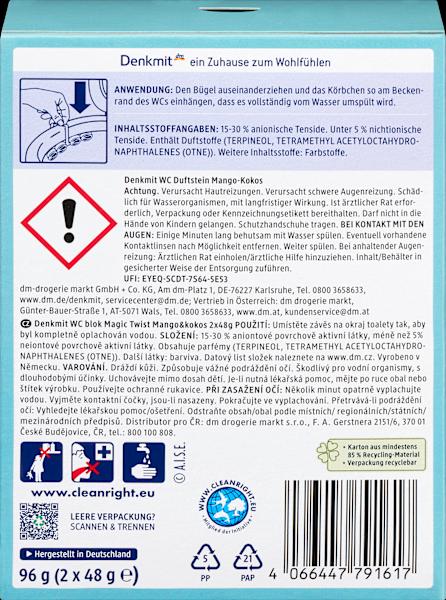Valeurs nutritives et ingrédients dm Denkmit Magic Twist