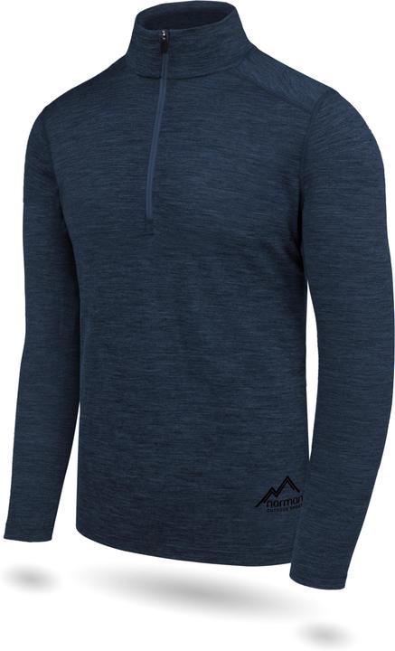 Immagine prodotto Normani Herren Merino Langarm mit 1/4 Zipper Canberra - 1583 (XL)