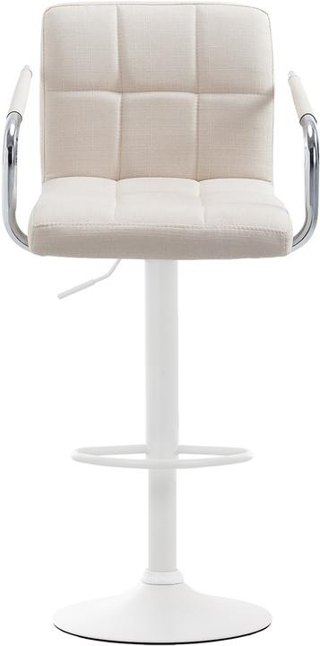 Produktbild CLP Barhocker Lucy V2 Stoff weiss, creme