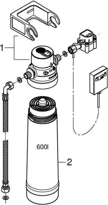 Actual product image Grohe Red filter with filter head