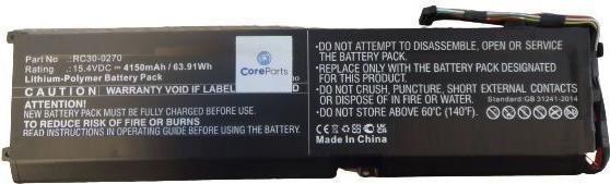 Image du produit CoreParts Batterie d'ordinateur portable pour Razer (4150 mAh)