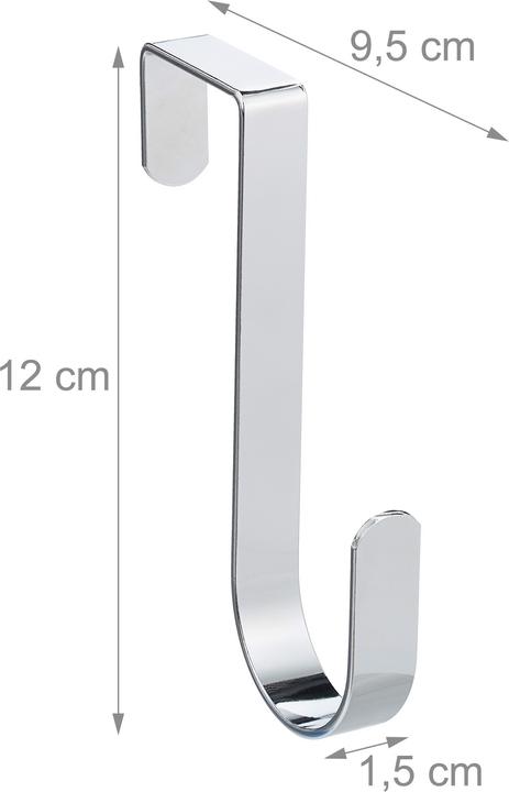 Image du produit Relaxdays Patère de porte, lot de 5