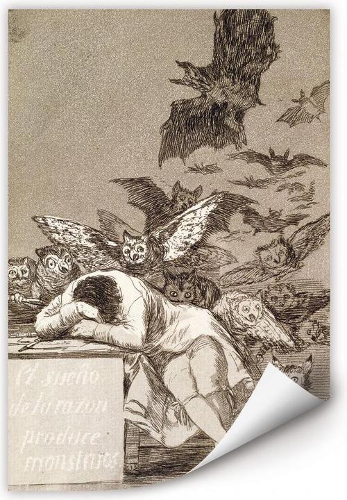 Immagine prodotto Trenddeko de Goya - Il sonno della ragione fa nascere i mostri (30 x 45 cm)