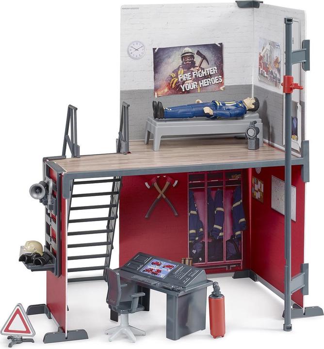 Image du produit Bruder bworld Caserne de pompiers avec pompier