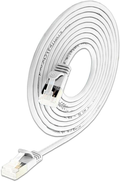 SLIM Cavo Slimpatch RJ-45, Cat 6A, U/FTP, 3 m, bianco, confezione da 36 pezzi (U/FTP, CAT6a, 3 m)