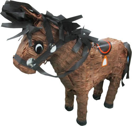 Magni Amscan P15150 - Pinata Pferd, braun, 53,9 x 43,8 x 17,7 cm, zum Befüllen, Kindergeburtstag, Partyspi