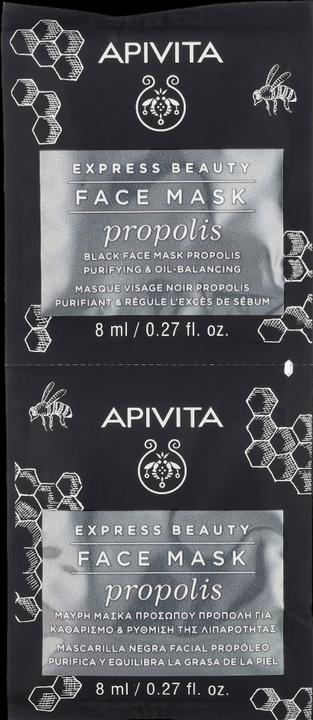 Apivita Maschere per la cura del viso Maschera per il viso con propoli per pelli miste e grasse 16 Ml (16 ml)