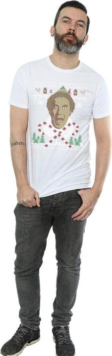 Actual product image Elf Mens Christmas Fair Isle T-Shirt (L)