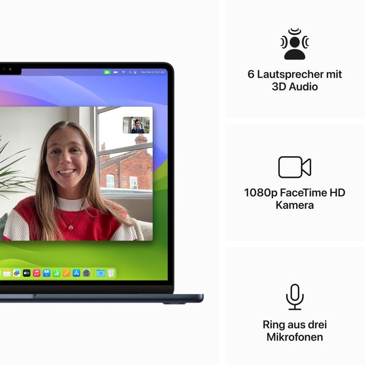 Image du produit Apple MacBook Air – 2024 (15", M3, 16 Go, 512 Go, DE)