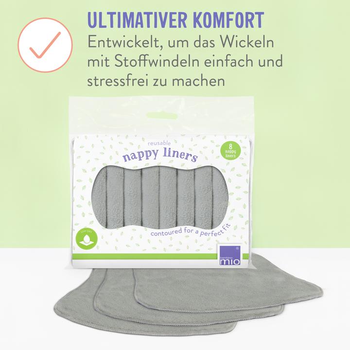 Actual product image Bambino Mio Reusable nappy fleece (One size, 8 Piece)