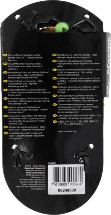 Immagine prodotto Master Lock Serratura a manetta Street Cuff (100 cm)