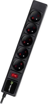 Immagine prodotto Tracer PowerGear 1,5 m nero 5 prese (5 x, CEE 7/5, 1.50 m)