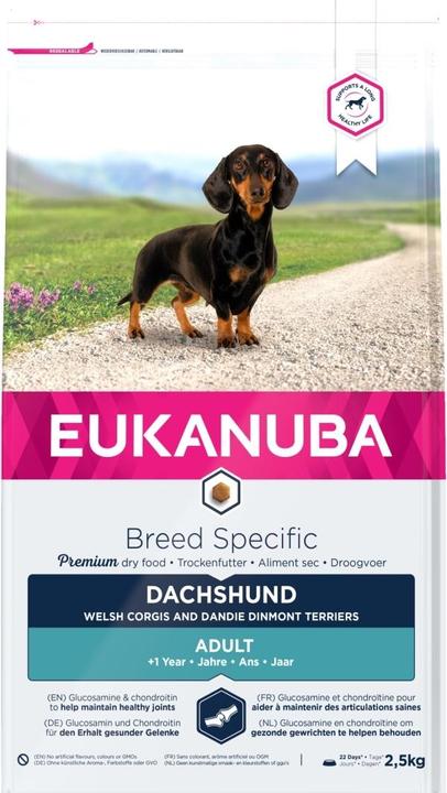 Actual product image Eukanuba Euk Dachshund 2,5 kg (1 pcs., 2000 g)