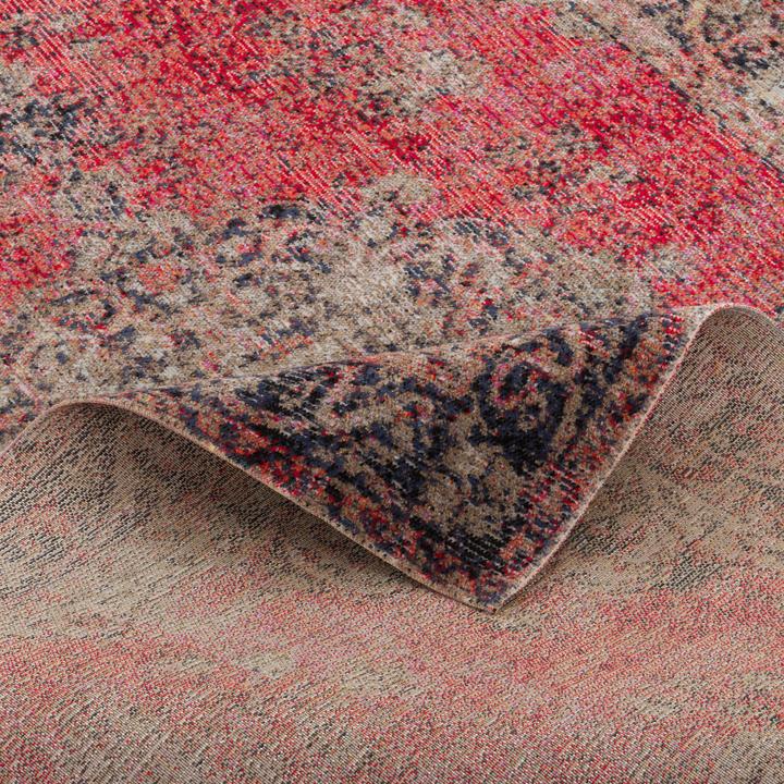 Actual product image Pergamon Kurzflor Designer Teppich Modern Vintage Orient Muster (140 x 200 cm)