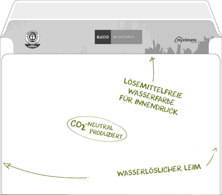 Image du produit Elco Enveloppe proclima, sans fenêtre (C5, 500 x)