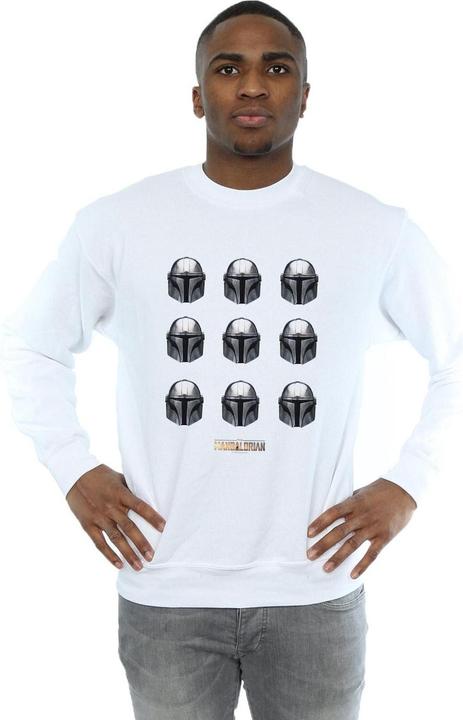 Produktbild Star Wars The Mandalorian Helmet Pattern Sweatshirt (M)