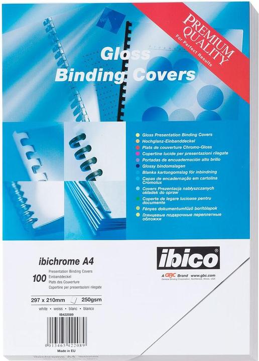 Actual product image GBC HiGloss cover material white/white