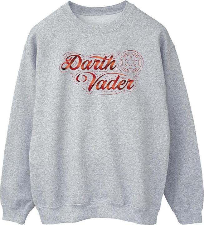 Actual product image Star Wars Mens Obi-Wan Kenobi Darth Vader Ribbon Font Sweatshirt (S)