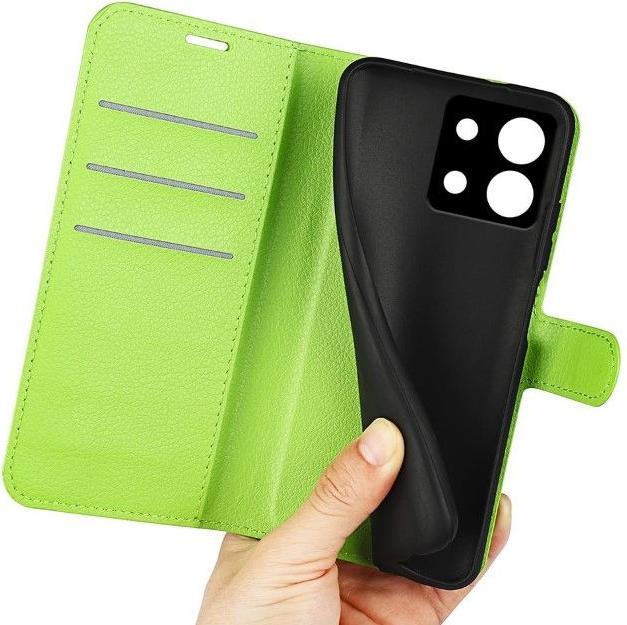 Actual product image MU Classic Litchi Leather Bookcover Series (Xiaomi Redmi Note 13 Pro 5G)