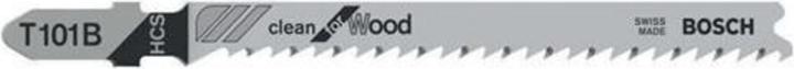 Produktbild Bosch Professional Zubehör Stichsägeblatt T 101 B Clean for Wood, 25er-Pack