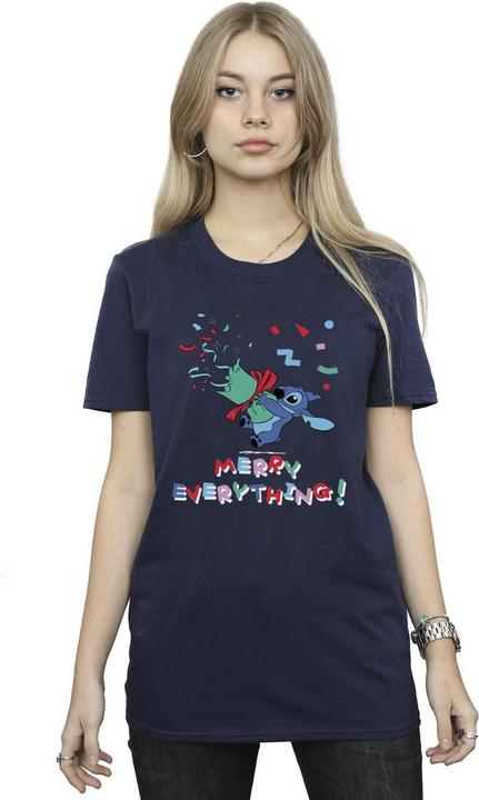 Produktbild Disney Lilo And Stitch Stitch Merry Everything TShirt (S)