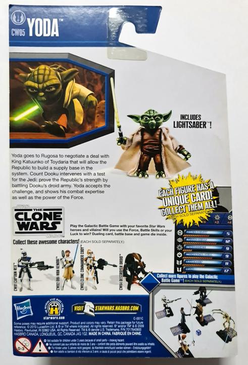 Actual product image Hasbro Star Wars The Clone Wars Action Figure 2010 CW05 Yoda