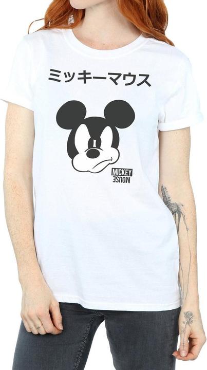Actual product image Disney Womens/Ladies Mickey Mouse Japanese Cotton Boyfriend T-Shirt (3XL)