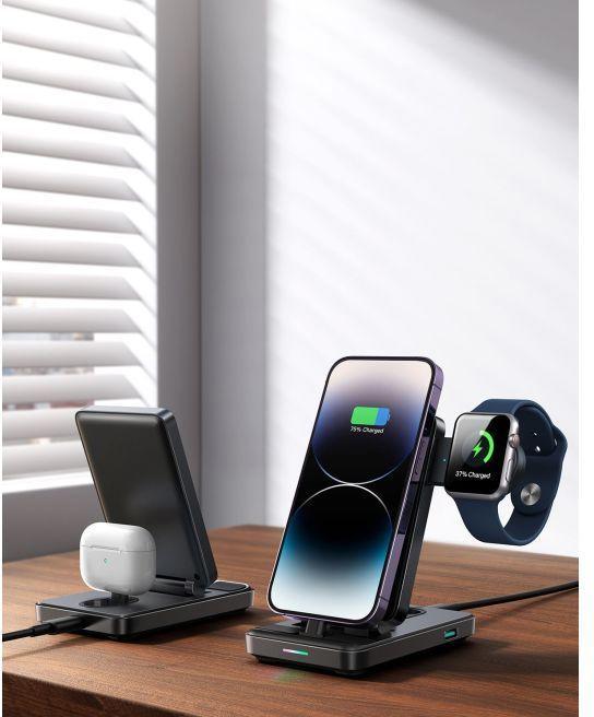 Image du produit Joyroom JR-WQS02 Station de charge pliable 4 en 1 (version Lightning) (15 W)