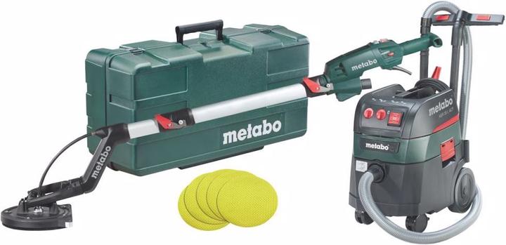 Actual product image Metabo Long-neck sander LSV 5-225 Comfort + all-purpose vacuum cleaner ASR 35 L ACP Set () plastic case (Long-neck sander, 270 W)