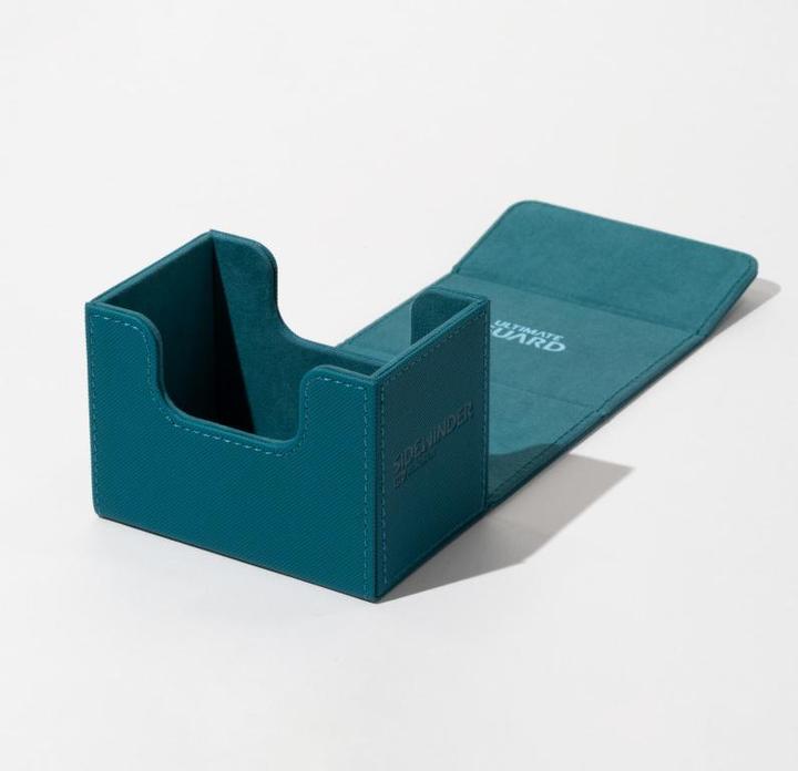 Actual product image Ultimate Guard Card Box XenoSkin Sidewinder Monocolor 80+ Petrol Blue