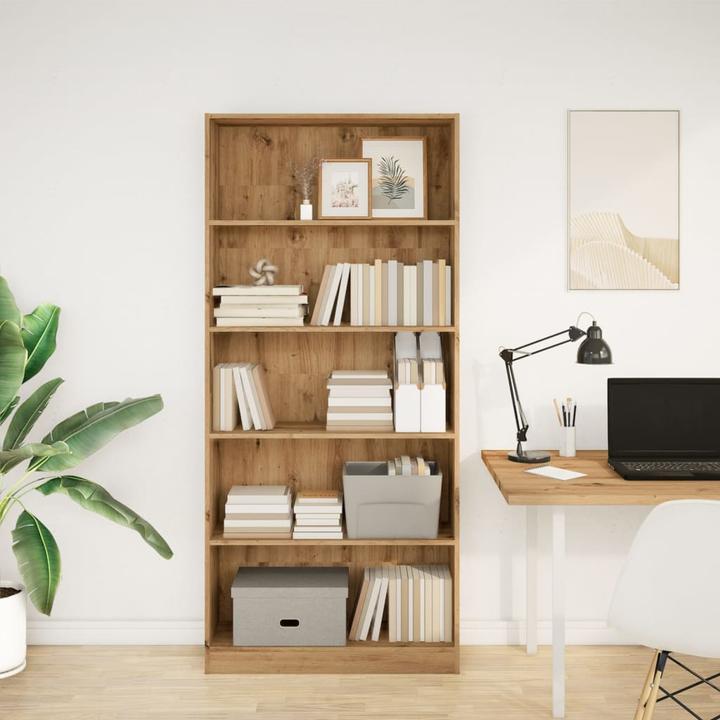 Immagine prodotto VidaXL Bücherregal Regal Standregal Büroregal Aufbewahrungsregal Artisan-Eiche (80 x 24 x 176 cm)