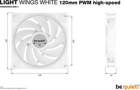 Actual product image be quiet! Light Wings High Speed (120 mm, 3 x)