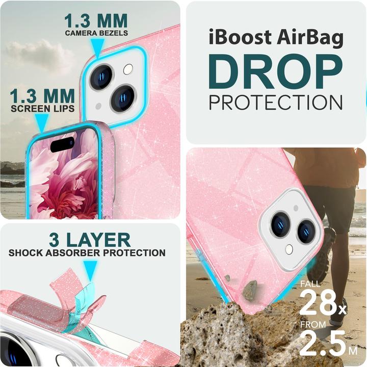 Produktbild Nalia Glitzer Hülle (Apple iPhone 15)