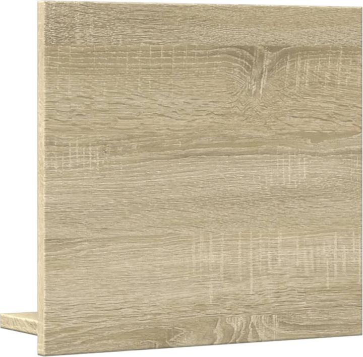 Produktbild VidaXL Badspiegel Wandspiegel Badezimmerspiegel Spiegel mit Ablage Sonoma-Eiche (40 x 37 cm)