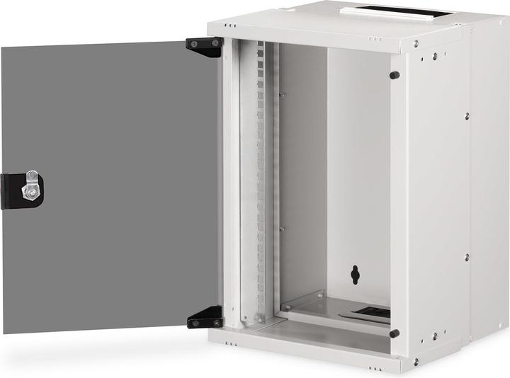Actual product image Digitus 10" 9U wall-mounted enclosure, SOHO PRO 457 x 316 x 298 mm, grey (9 RU, 10 inch rack)