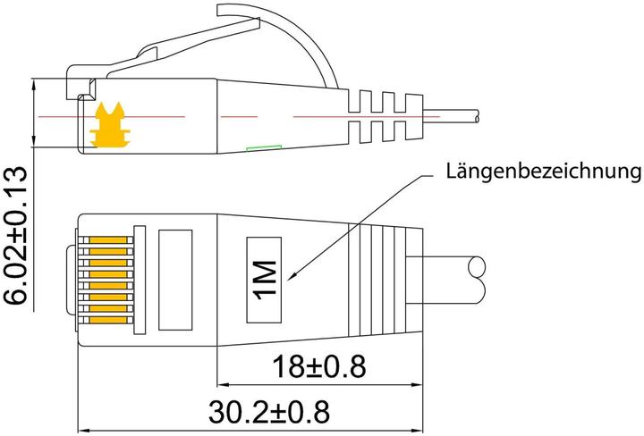 Actual product image Wirewin Network cable (U/UTP, CAT6, 1.50 m)