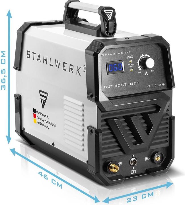 Image du produit Stahlwerk Découpeuse plasma CUT 60 ST IGBT de 60 ampères jusqu'à 24 mm de capacité de coupe