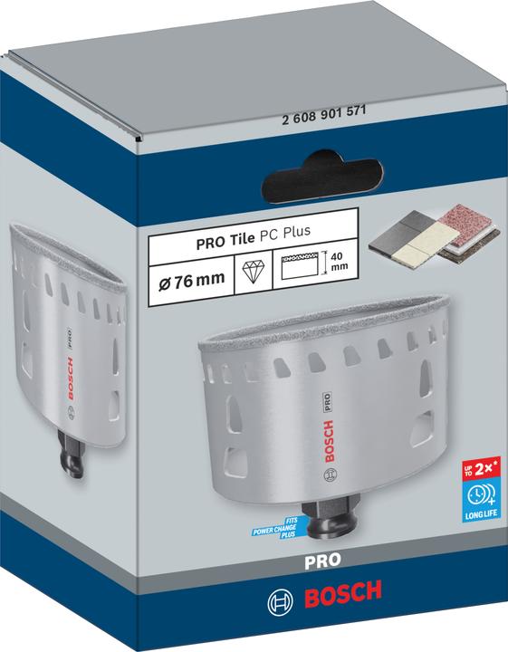 Productafbeelding Bosch Professional Zubehör PRO Tegel PC Plus gatenzaag, 76 mm, HS (76 mm)