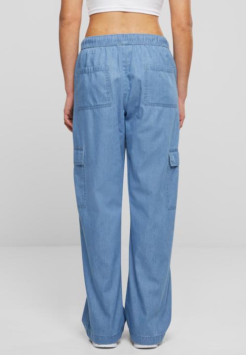 Produktbild Urban Classics Ladies Light Denim Cargo Pants - 138401 (3XL)