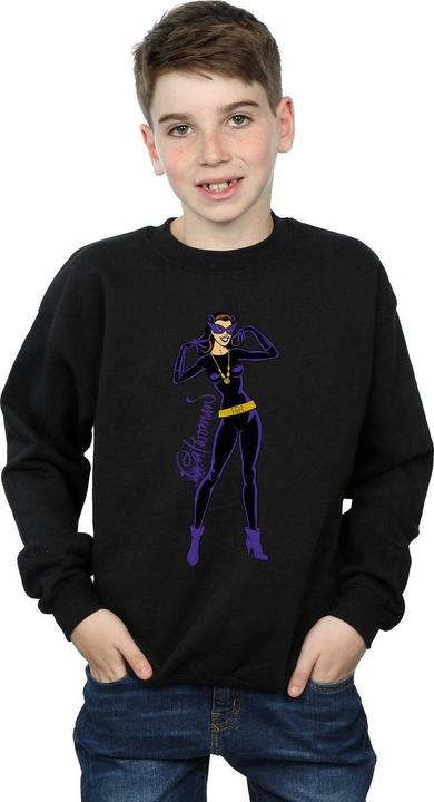 Actual product image Boys Catwoman Happy Pose Sweatshirt (152, 158)