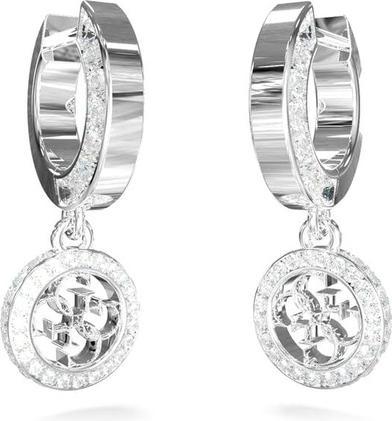 Immagine prodotto Guess Eleganti orecchini in acciaio con zirconi 4G Crush JUBE04165JWRHT/U (Acciaio inossidabile)