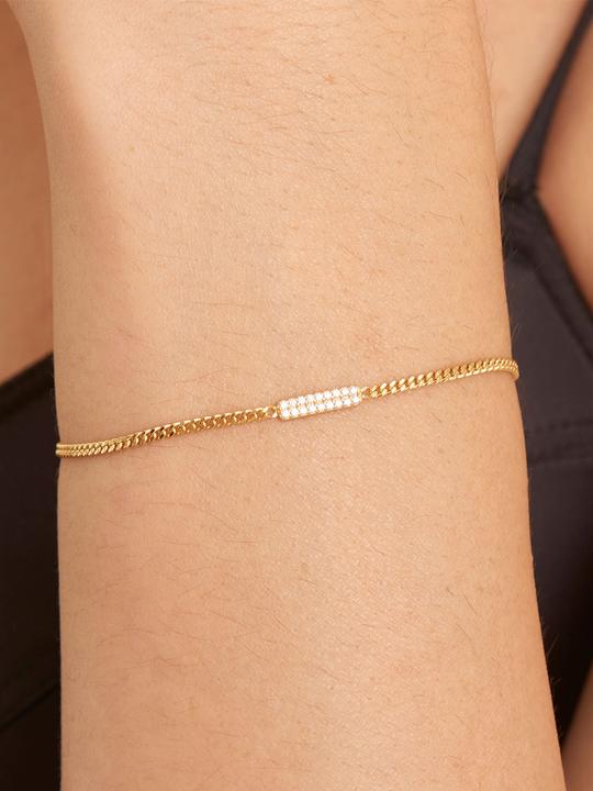 Produktbild Ania Haie Armband Glam Bar B037-02G Damen (16.50 cm, 925er Silber)