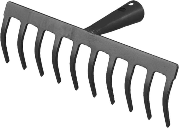 Produktbild Siena Garden Gartenrechen 12 Zinken 31 cm ohne Stiel anthrazit