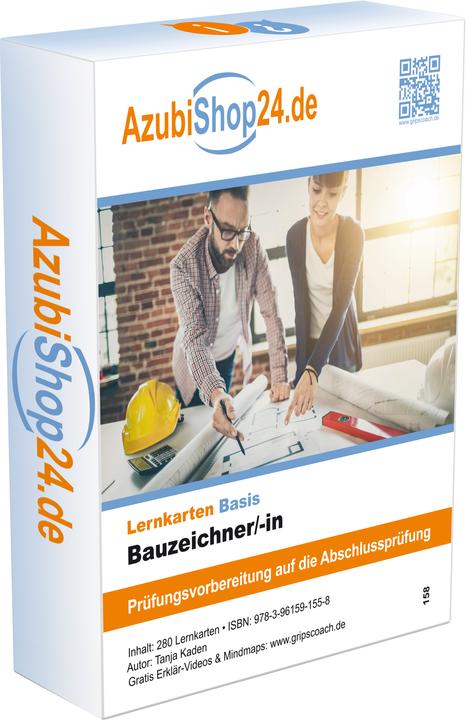 Produktbild AzubiShop24.de Kombi-Paket Lernkarten Bauzeichner/-in (Deutsch, Jennifer Christiansen, Tanja Kaden, Michaela Rung-Kraus, 2024)