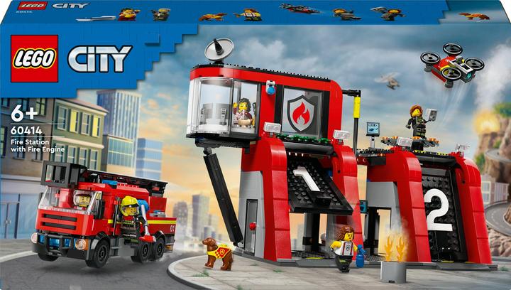 LEGO 60414 Fire station with turntable ladder truck (60414, LEGO City)